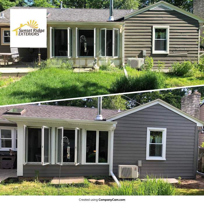 Siding replacement during remodeling