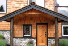 Cedar shake siding installation