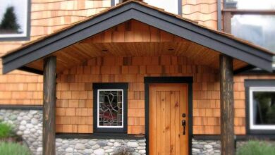 Cedar shake siding installation